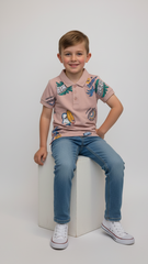 JUNIOR Boys Graphic Printed Polo Shirt