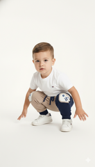 PRENATAL Boys Two Tone Animal Pockets Trouser