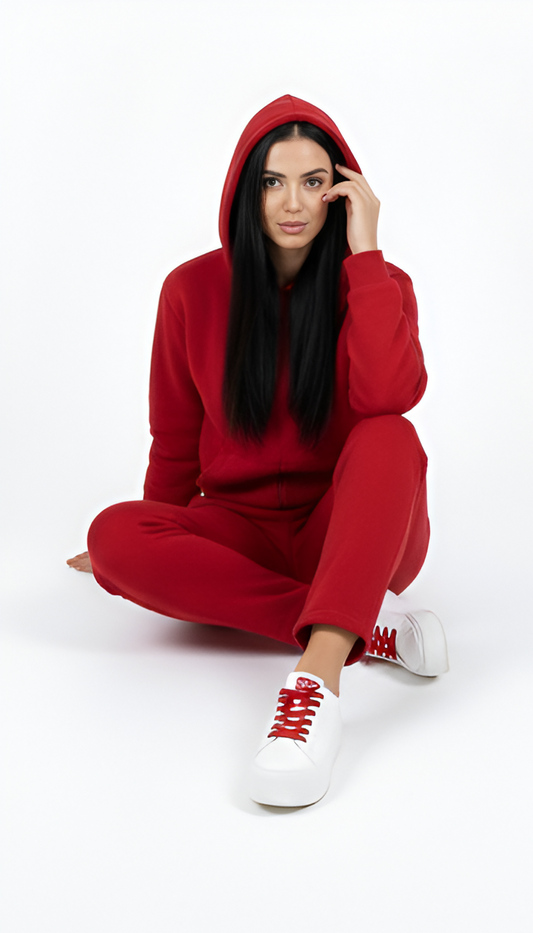RAMSEY WOMENS 2 PIECE ZIPPED HOODIE AND TROUSER TRACKSUIT