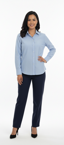 PROMOSTARS WOMENS BASIC TEXTURED SHIRT