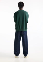 PULL & BEAR ROUND NECK - Sweatshirt - dark green