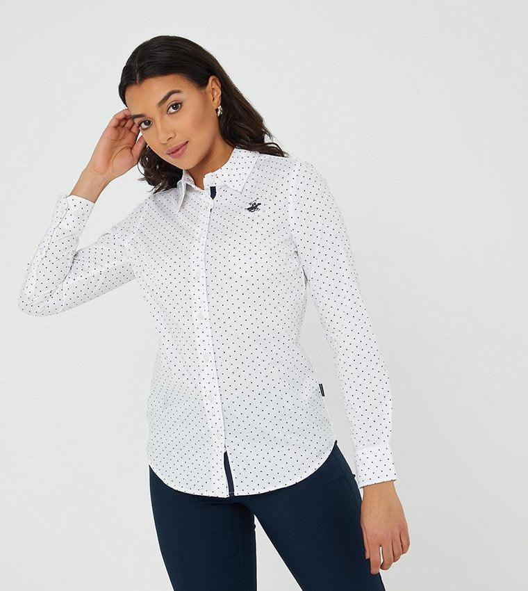 POLKA DOT POPLIN SHIRT