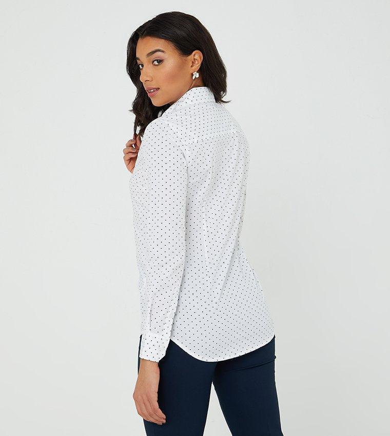 POLKA DOT POPLIN SHIRT