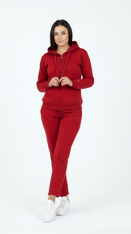 RAMSEY WOMENS 2 PIECE ZIPPED HOODIE AND TROUSER TRACKSUIT