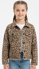 GIRLS PRINTED DENIM JACKET
