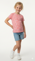 NAME IT Girls Floral Printed T Shirt