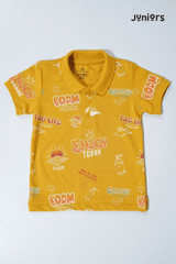 JUNIOR Boys Graphic Printed Polo Shirt