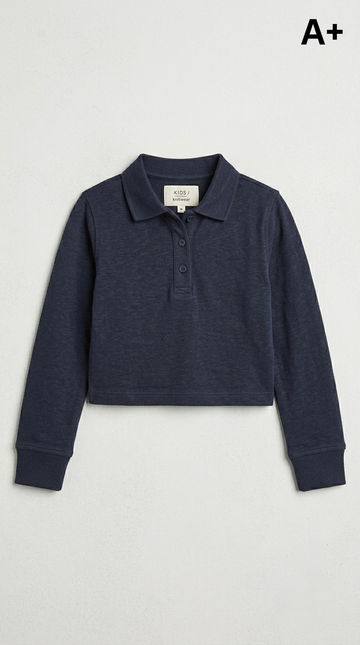 YOUTH A+ GIRLS CROPPED POLO
