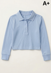 YOUTH A+ GIRLS CROPPED POLO