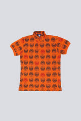 OKAIDI ALL OVER SPIDER MAN FACE PRINT T-SHIRT