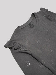 H&M girls charcoal grey t-shirt