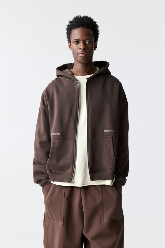 PULL&BEAR MENS ZIPPER HOODIE