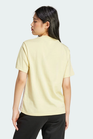 Essentials Women's Yellow T-Shirt 3-Stripes Cotton