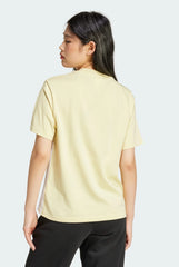 Women Essentials Women's Yellow T-Shirt 3-Stripes Cotton