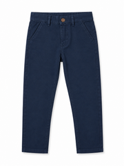 Boys Branded' Dark Navy Blue Cotton Twill Chino Stretch Pants| SM GARMENTS