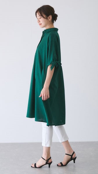 TRUBE Women Sleeve ribbon dress