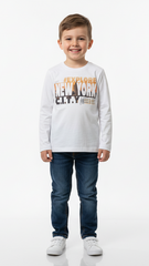 INEXTENSO BOYS PRINTED LONG SLEEVED T-SHIRT