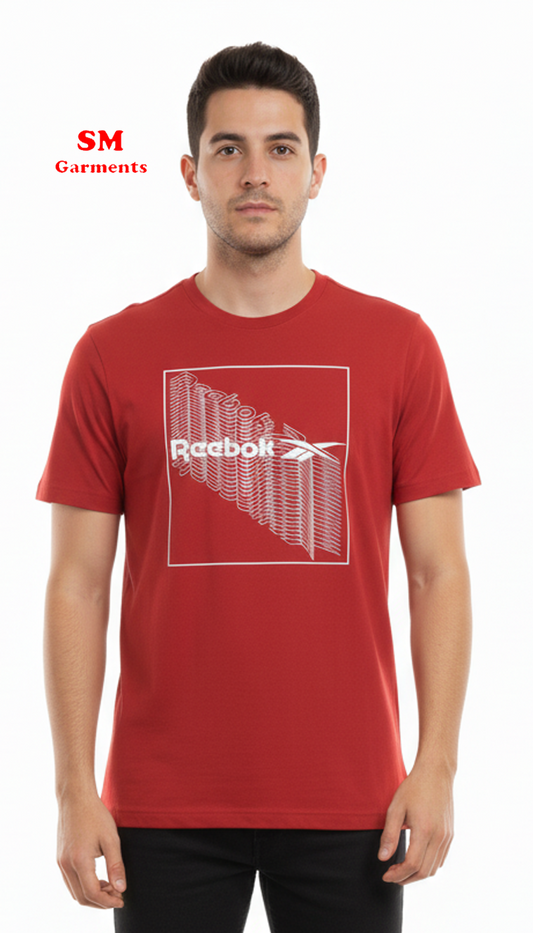 REB MEN'S LOGO PRINTED T-SHIRT