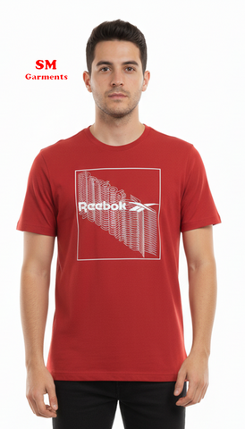 REB MEN'S LOGO PRINTED T-SHIRT