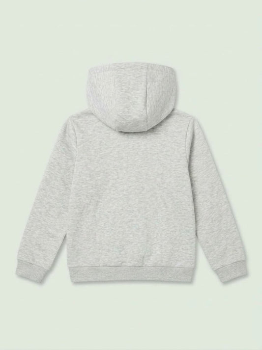 Boys BRANDED ' Light Grey Zip-Up Hoodie with "Take Easy" Patch