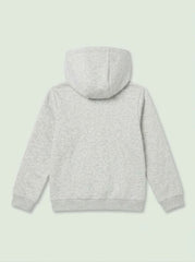 Boys BRANDED ' Light Grey Zip-Up Hoodie with "Take Easy" Patch