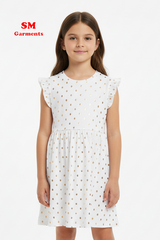 GIRLS DOTED DRESS