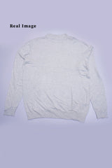 Mens Basic White Pullover
