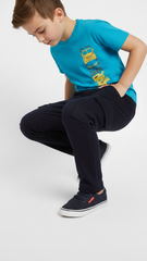 SESAME STREET Boys Black Straight Leg Cargo Trouser
