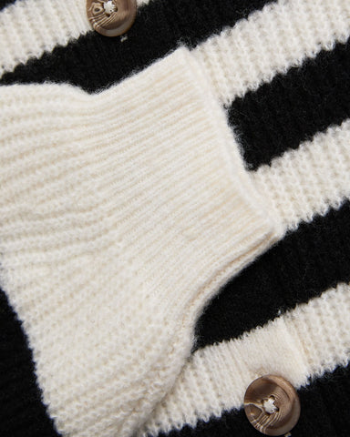 DUNNES STORES GIRLS STRIPES CREW CARDIGAN