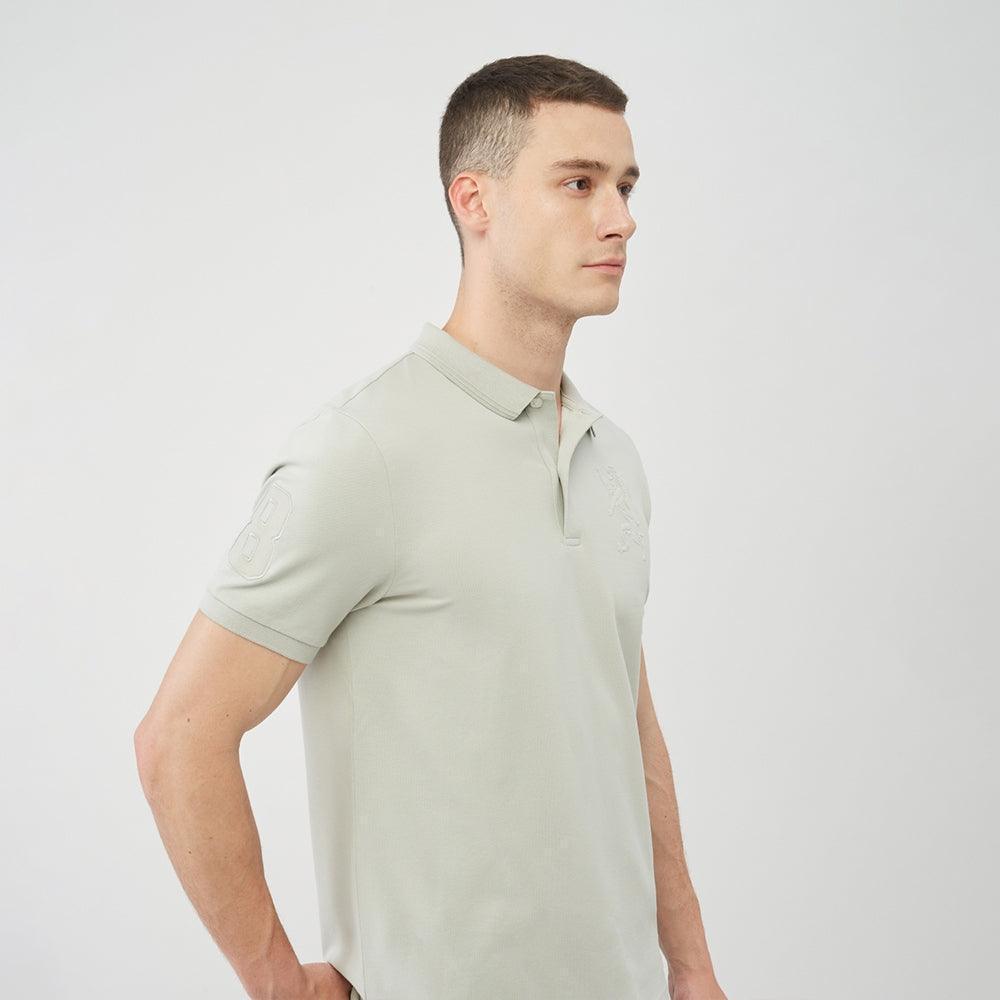 Light Pine Green Lion Lycra POLO