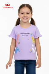 OBAIBI GIRLS ANIMALS PRINTED TEES