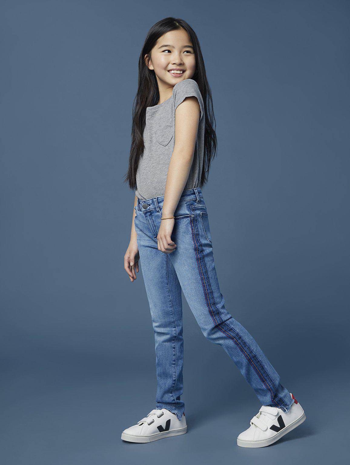 Chloe Skinny Jean in Thunder Stripe