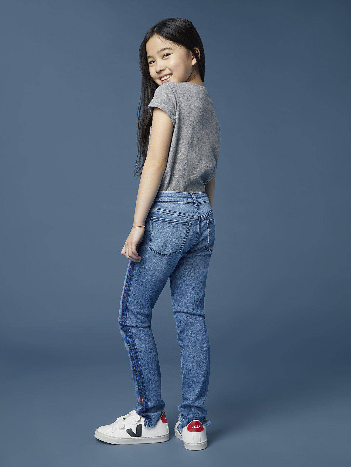Chloe Skinny Jean in Thunder Stripe