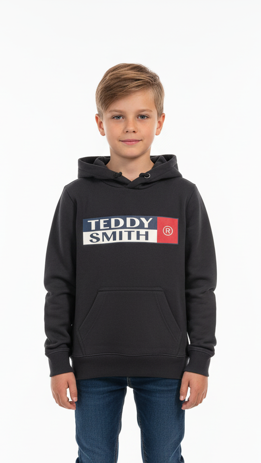 TEDDY SMITH BOYS PRINTED HOODIE