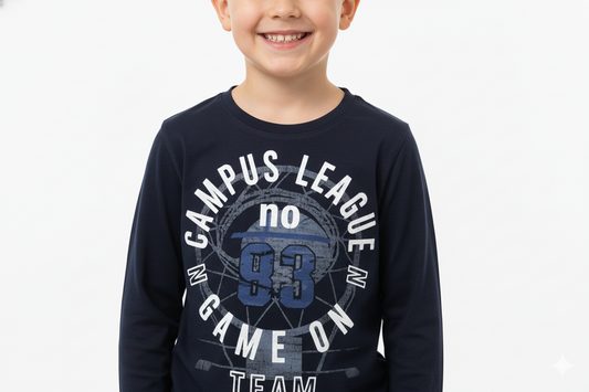 PEPPERTS! BOYS PRINTED LONG SLEEVED T-SHIRT