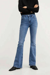 Women Medium-rise Flared Jeans
