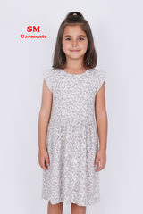 SINCERE GIRLS FLORAL PRINTED DRESS