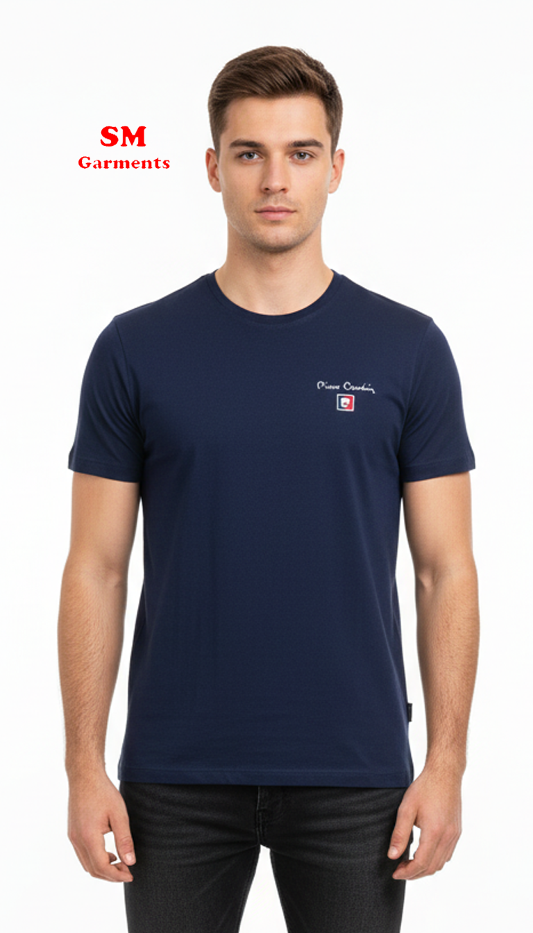 PIERRE CARDIN MENS BASIC HALF SLEEVES T-SHIRT