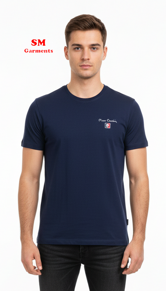 PIERRE CARDIN MENS BASIC HALF SLEEVES T-SHIRT