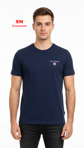 PIERRE CARDIN MENS BASIC HALF SLEEVES T-SHIRT