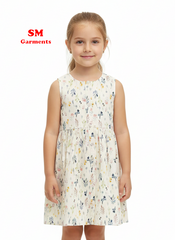 LC WAIKIKI Crew Neck Printed Baby Girl Dress