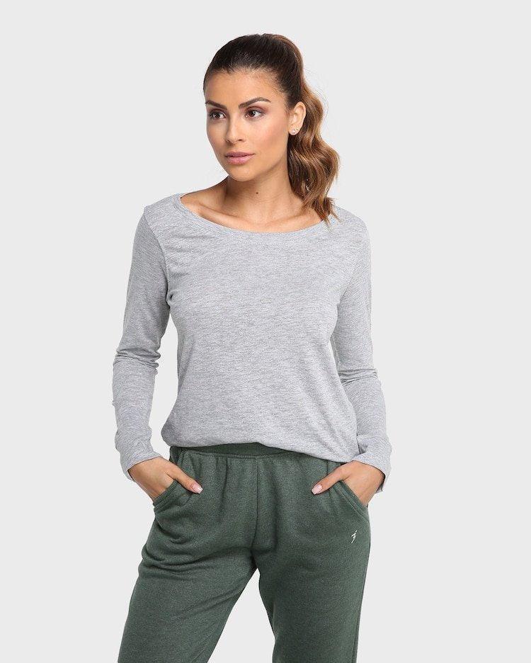 Riachuelo Sport Knit Blouse – Grey Blend