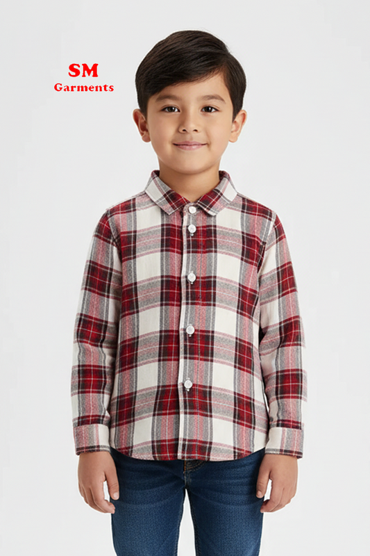 BOYS CHECKED SHIRT