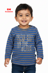 NEWBORN KIDS Long Sleeve Striped Shirt