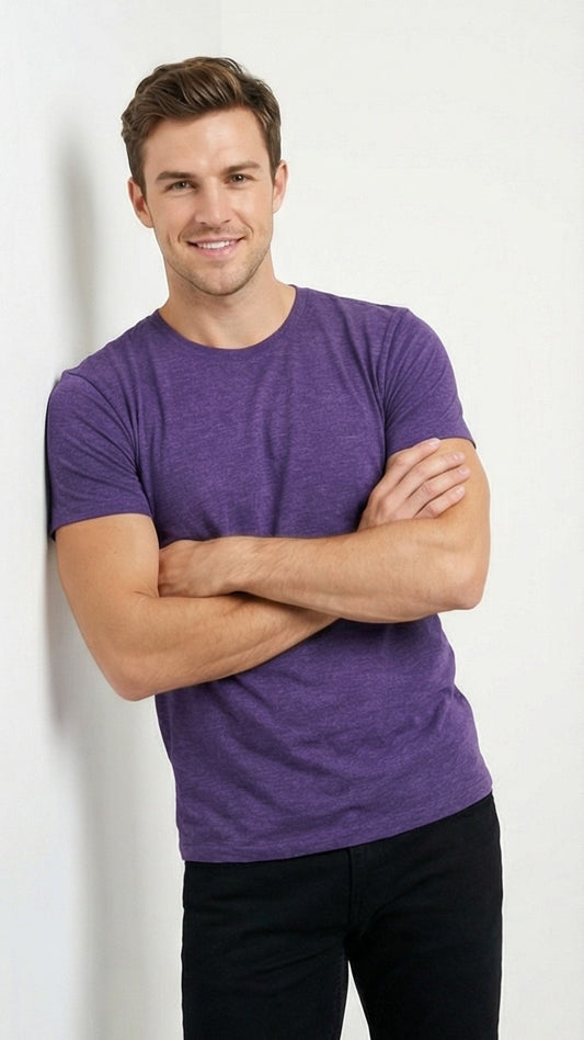 STARTING POINT Mens Basic Crewneck T-Shirt