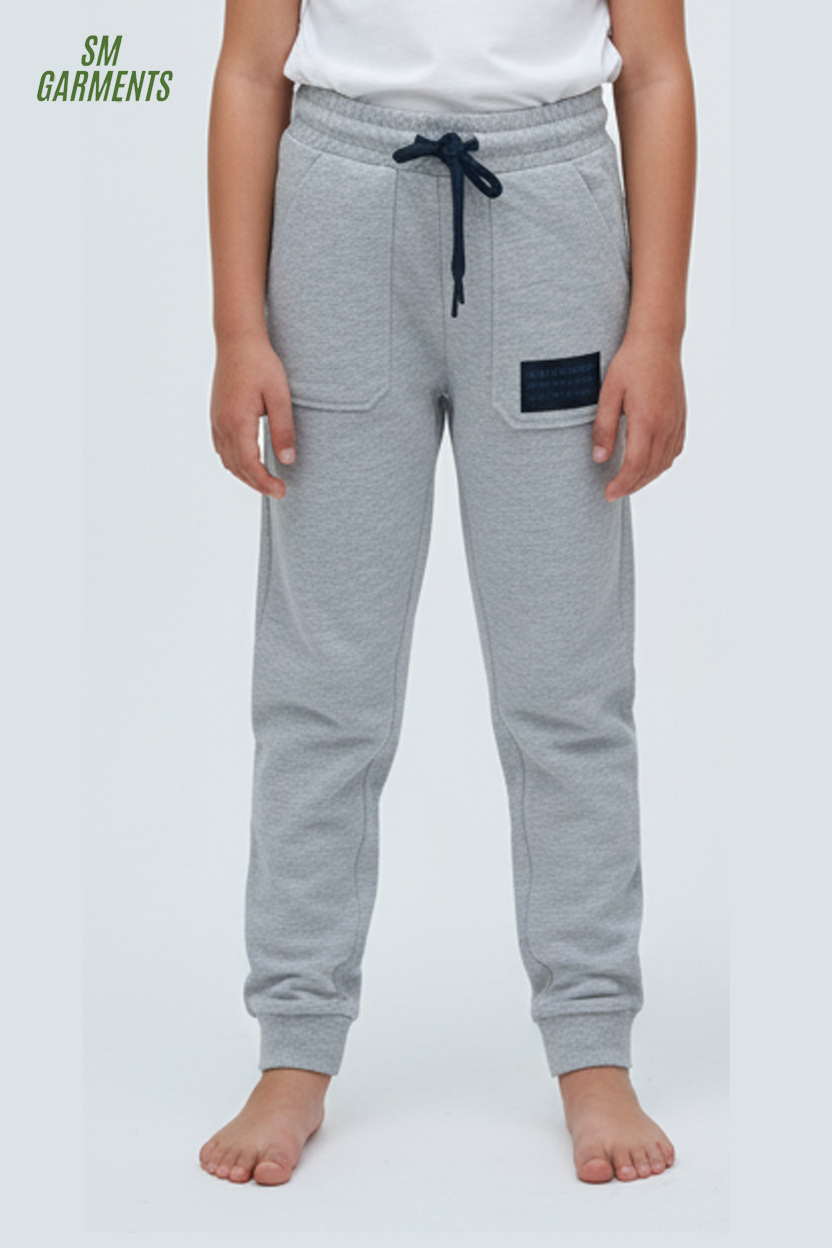 KIDS BASIC GRAY TROUSER