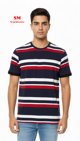 INEXTENSO MENS STRIPES T SHIRT