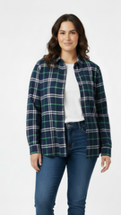 PULP & CURVE WOMENS CHECK SHIRT