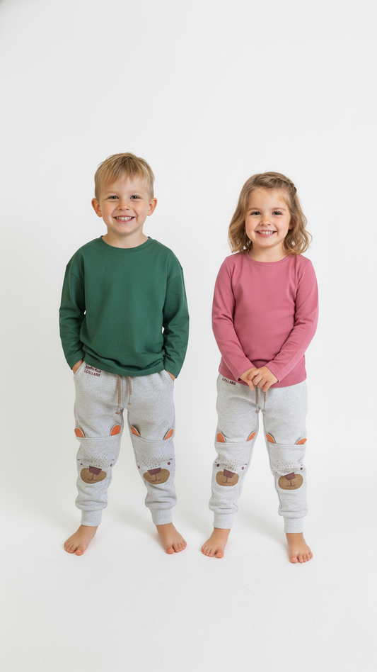 ROAD WEAR KIDS PRINTED BEAR TROUSER