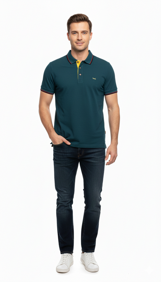 BRAX MENS LOGO BASIC POLO